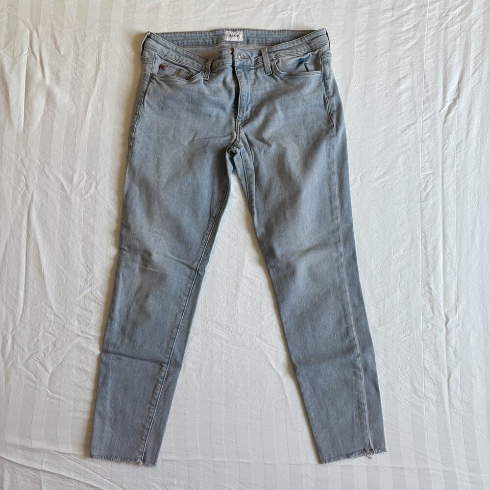 Hudson Jeans Krista Super Skinny Ankle Womens Size 30 Light Wash Stretch Denim